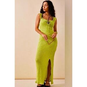 free people havana tee maxi dress Free People FP Beach Havana Tee Palm Green Maxi Dress Size XS